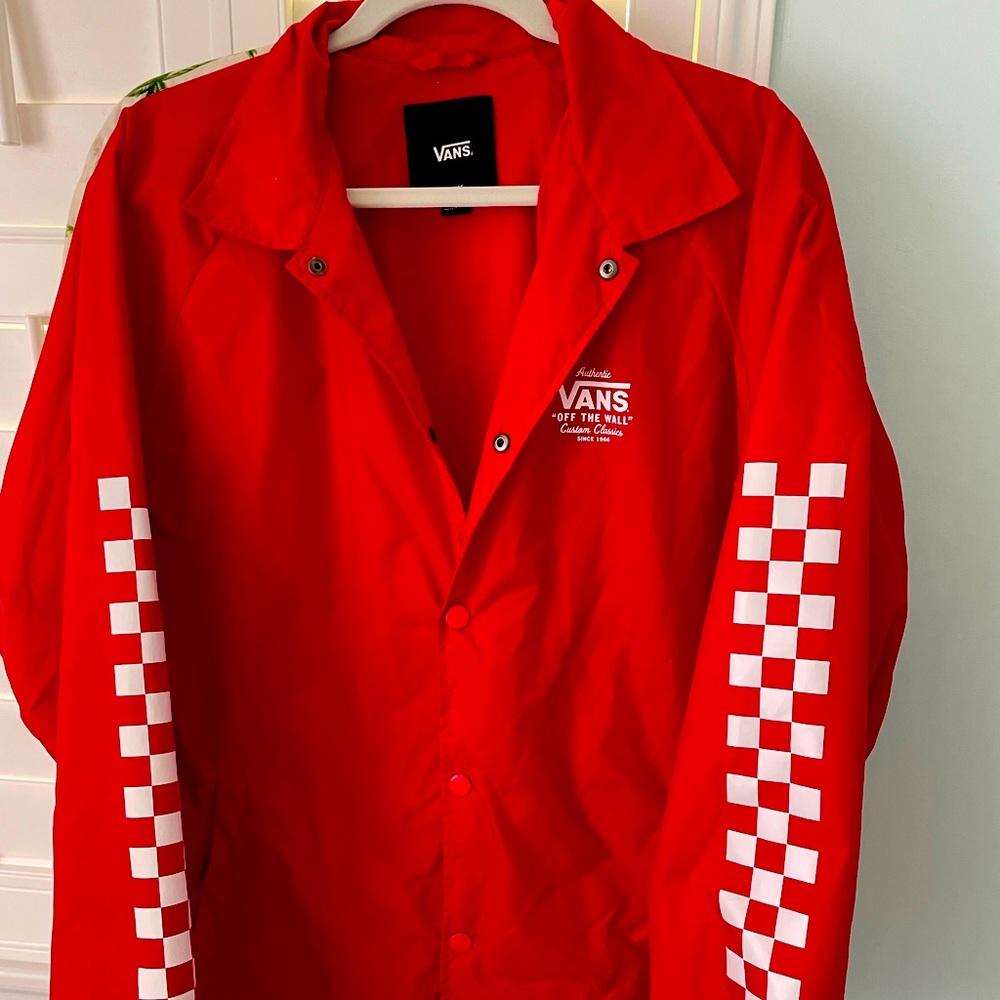 vans windbreaker size large